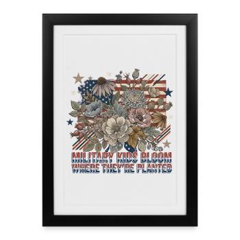 Military children flourish where they are planted. - Framed poster (27 × 37 cm) - black - Front