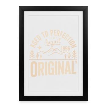 August 1996 – Legend of the Peaks and Mountains - Framed poster (27 × 37 cm) - black - Front