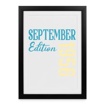 Septembre 1956 - 70e anniversaire - Affiche encadrée (27 × 37 cm) - noir - Devant
