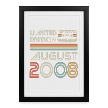 Cassette | Best of August 2008 | Limited Edition - Framed poster (27 × 37 cm) - black - Front