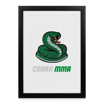 Cobra MMA Gym BJJ - Framed poster (27 × 37 cm) - black - Front