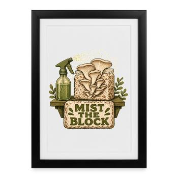 BRUISEZ LE BLOC - Affiche encadrée (27 × 37 cm) - noir - Devant