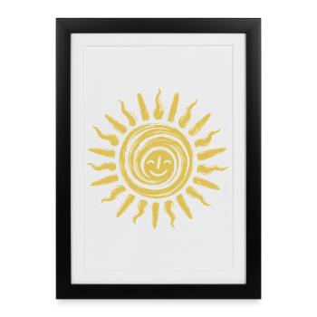 Golden Sun - Framed poster (27 × 37 cm) - black - Front