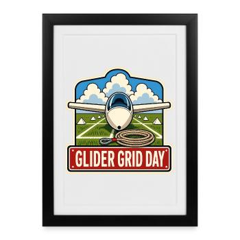 GLIDER GRID DAY - Framed poster (27 × 37 cm) - black - Front