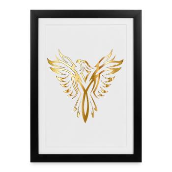 Golden Phoenix - Framed poster (27 × 37 cm) - black - Front