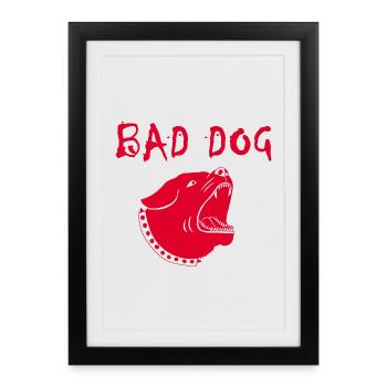 Wicked dog - Framed poster (27 × 37 cm) - black - Front