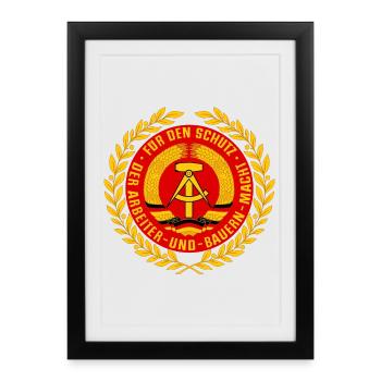 NVA Emblème - Affiche encadrée (27 × 37 cm) - noir - Devant