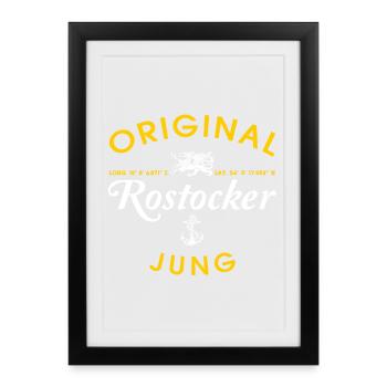Original Rostocker Jung - Affiche encadrée (27 × 37 cm) - noir - Devant