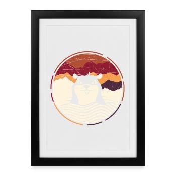 mole - Framed poster (27 × 37 cm) - black - Front