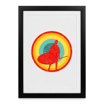 SOUPER - Affiche encadrée (27 × 37 cm) - noir - Devant