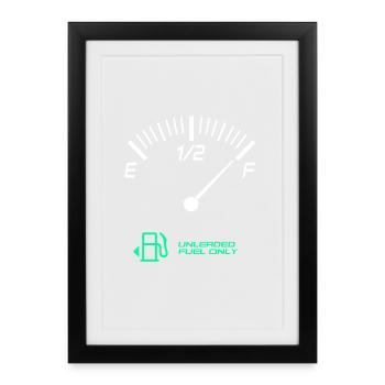 Full tank - Framed poster (27 × 37 cm) - black - Front