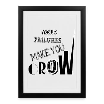 YOUR FAILURES - Affiche encadrée (27 × 37 cm) - noir - Devant