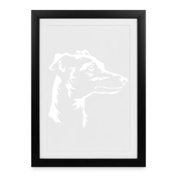 Tête de carillon italien « Black Edition » - Affiche encadrée (27 × 37 cm) - noir - Devant