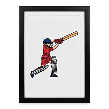 Cricket Kid - Framed poster (27 × 37 cm) - black - Front
