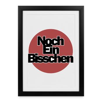 Humeurs nocturnes qui disent design - Affiche encadrée (27 × 37 cm) - noir - Devant