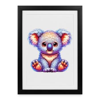 Koala - Affiche encadrée (27 × 37 cm) - noir - Devant