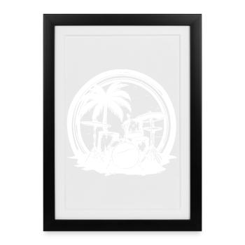 Percussion - Framed poster (27 × 37 cm) - black - Front