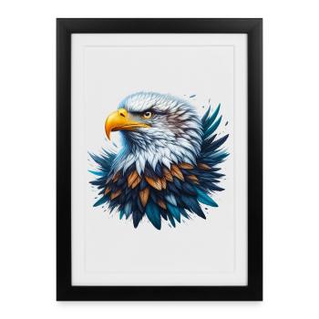 Eagle - Framed poster (27 × 37 cm) - black - Front