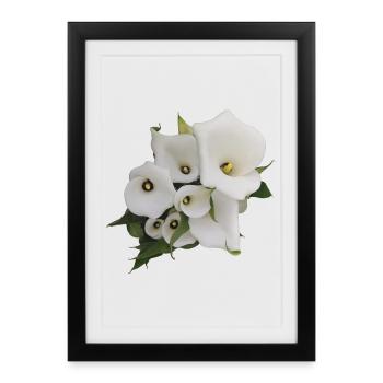WHITE CALLAS - Framed poster (27 × 37 cm) - black - Front