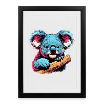 Koala - Framed poster (27 × 37 cm) - black - Front