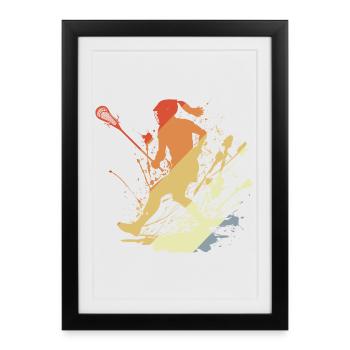 Crosse vintage Filles - Affiche encadrée (27 × 37 cm) - noir - Devant