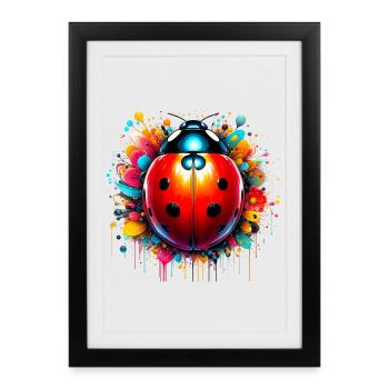 Ladybird - Framed poster (27 × 37 cm) - black - Front