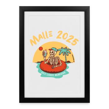 Malle 2025 - la fête de Majorque - Affiche encadrée (27 × 37 cm) - noir - Devant