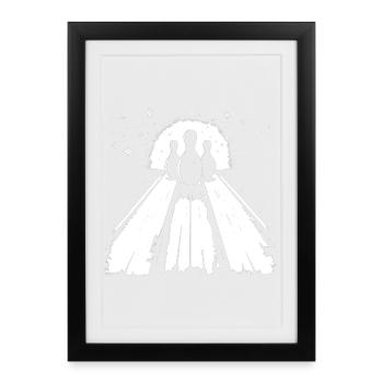 Bowling - Framed poster (27 × 37 cm) - black - Front