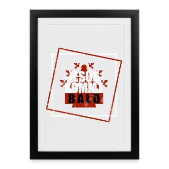Jesus is coming soon - Framed poster (27 × 37 cm) - black - Front