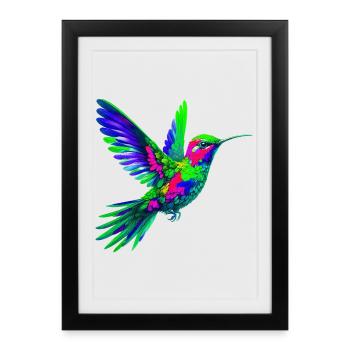 Hummingbird - Framed poster (27 × 37 cm) - black - Front