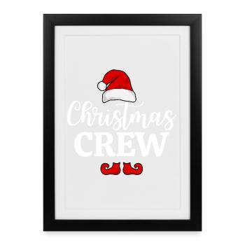 Équipage de Noël - Affiche encadrée (27 × 37 cm) - noir - Devant
