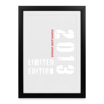 Limited Edition 2013 Exemplaire Unique - Framed poster (27 × 37 cm) - black - Front