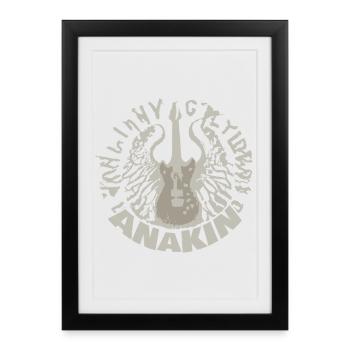 Guitare Anakin - Affiche encadrée (27 × 37 cm) - noir - Devant