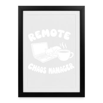 Remote Chaos Craftsman - Framed poster (27 × 37 cm) - black - Front