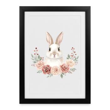 Rabbit - Framed poster (27 × 37 cm) - black - Front