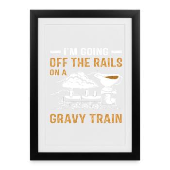 Thanksgiving Maman Maman Maman Grand-mère - Affiche encadrée (27 × 37 cm) - noir - Devant