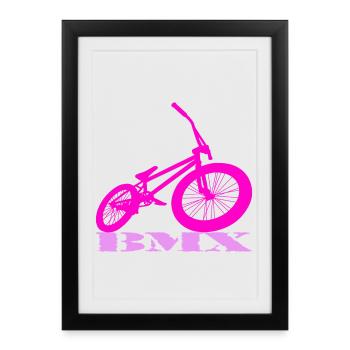 BMX - Framed poster (27 × 37 cm) - black - Front