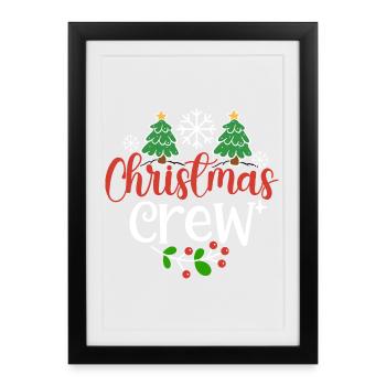 Équipage de Noël - Affiche encadrée (27 × 37 cm) - noir - Devant