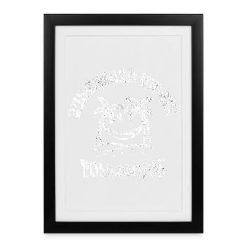 dicton sur la retraite - Affiche encadrée (27 × 37 cm) - noir - Devant