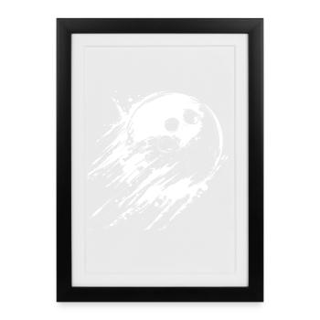 bowling ball - Framed poster (27 × 37 cm) - black - Front