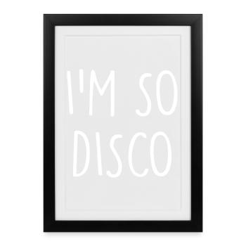 Disco - Framed poster (27 × 37 cm) - black - Front