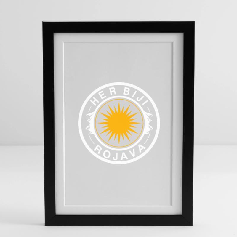Rojava Affiche encadrée (27 × 37 cm)