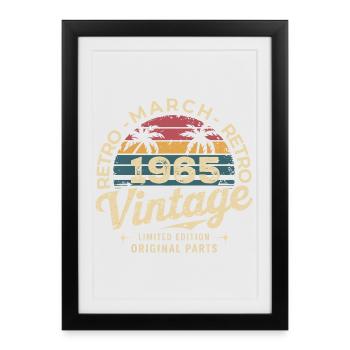 Anniversary March 1965 Limited Edition Retro March - Framed poster (27 × 37 cm) - black - Front