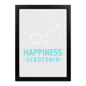 Chemistry Science Physics Laboratory Structural Formula - Framed poster (27 × 37 cm) - black - Front