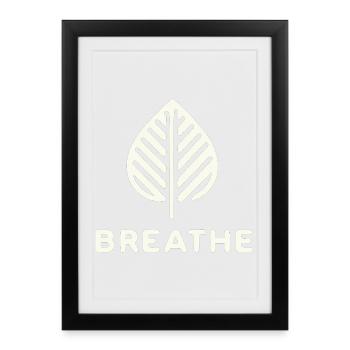 Leaf of Breathing - Framed poster (27 × 37 cm) - black - Front