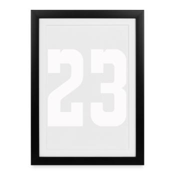 23 - Framed poster (27 × 37 cm) - black - Front