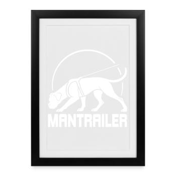 Boxer MANTRAILER Search Dogs Dog Wilsigns - Framed poster (27 × 37 cm) - black - Front