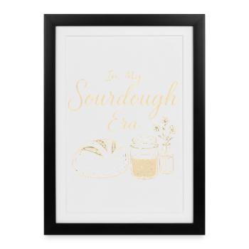 Pâtisserie pâtissière au levain à mon époque - Affiche encadrée (27 × 37 cm) - noir - Devant
