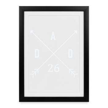 Dad 26 - Framed poster (27 × 37 cm) - black - Front