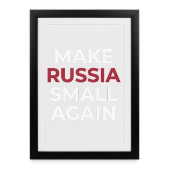 Rendre la Russie petite à nouveau - Affiche encadrée (27 × 37 cm) - noir - Devant